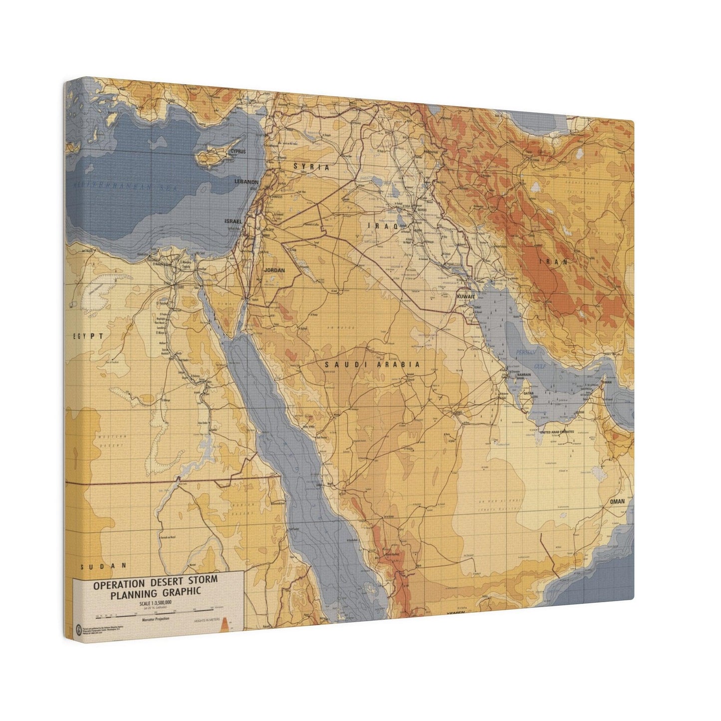 Operation Desert Storm Planning Graphic - Pacific Sky Games