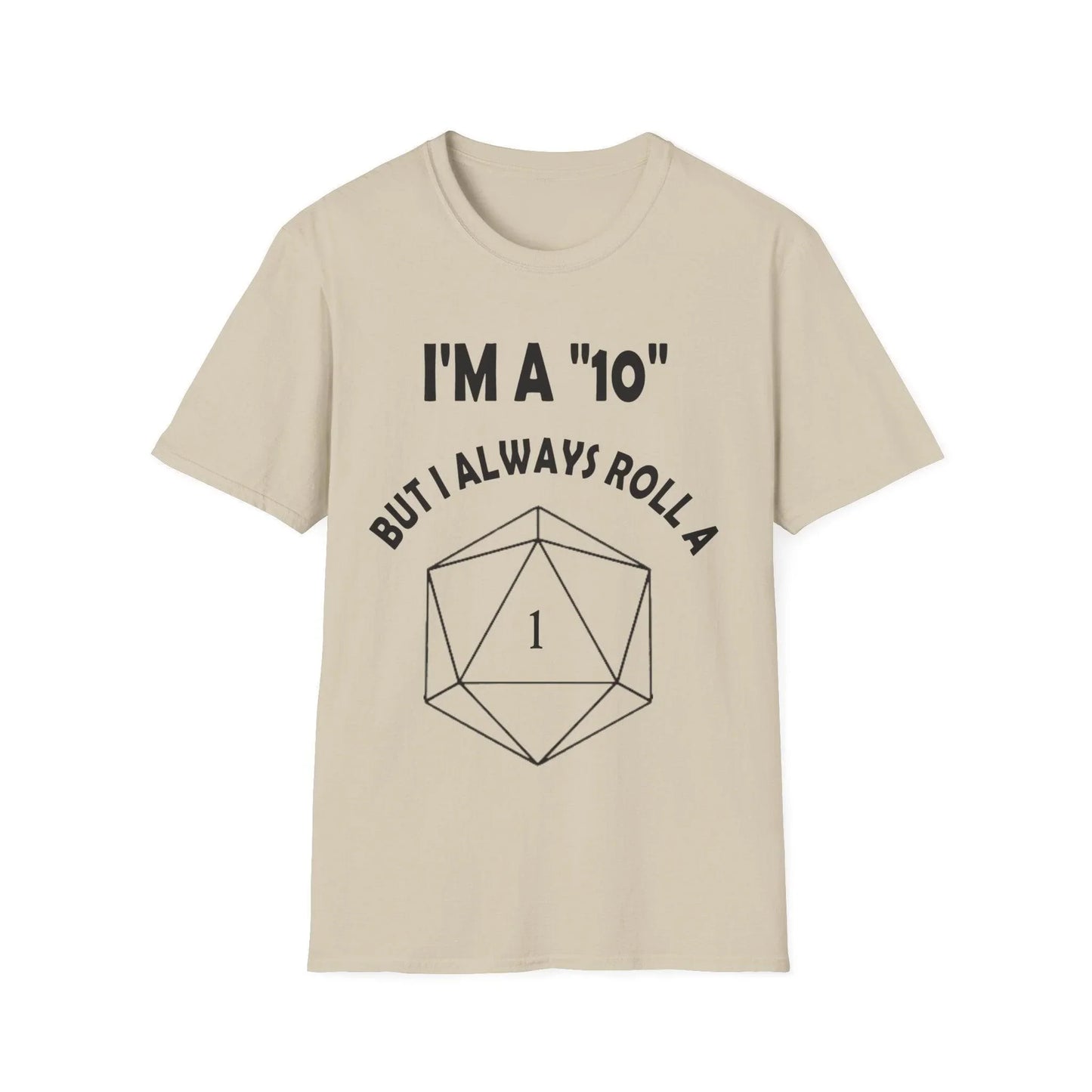 Close-up of the black unisex softstyle t-shirt fabric showing smooth knit texture and subtle stitching along the neckline