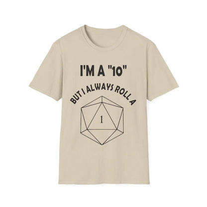 Close-up of the black unisex softstyle t-shirt fabric showing smooth knit texture and subtle stitching along the neckline