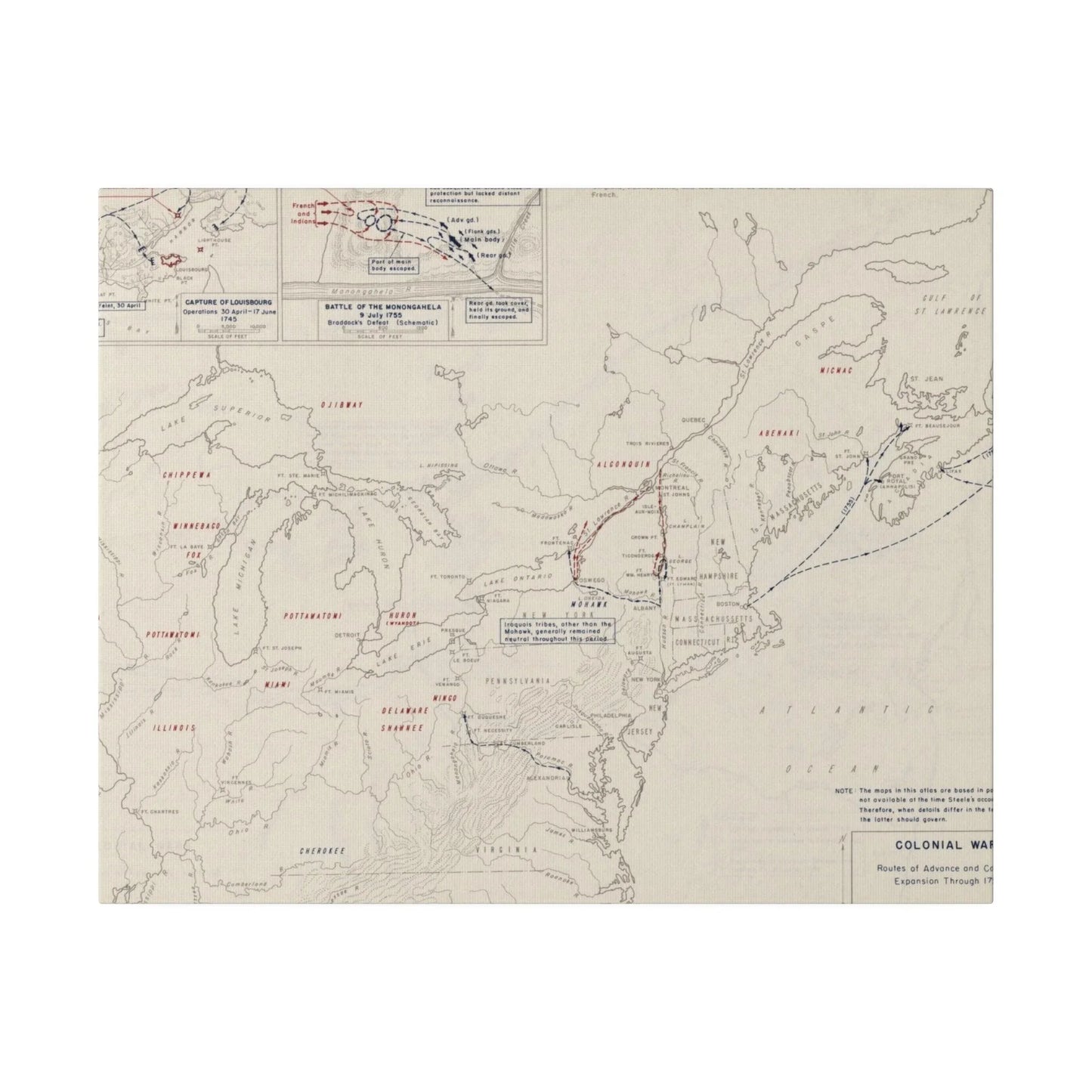 Close-up of textured canvas material highlighting the detailed brushstroke finish and subtle color variations in Colonial