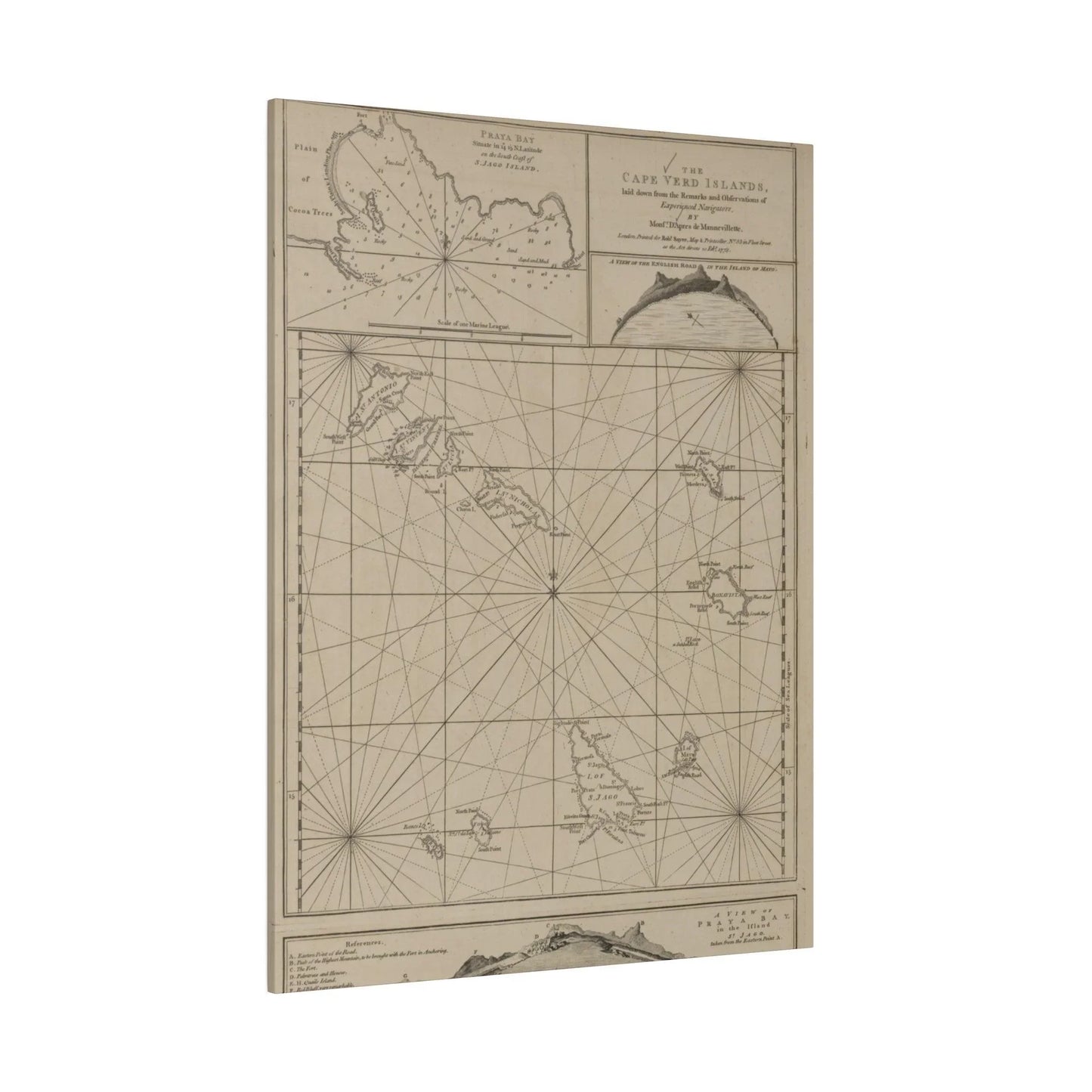 Close-up of vibrant watercolor-style island map highlighting detailed coastline contours and subtle color gradients on