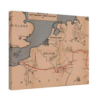 Route of the 281st Engineer Combat Battalion 3 November 1944 to 8 May 1945 - Pacific Sky Games