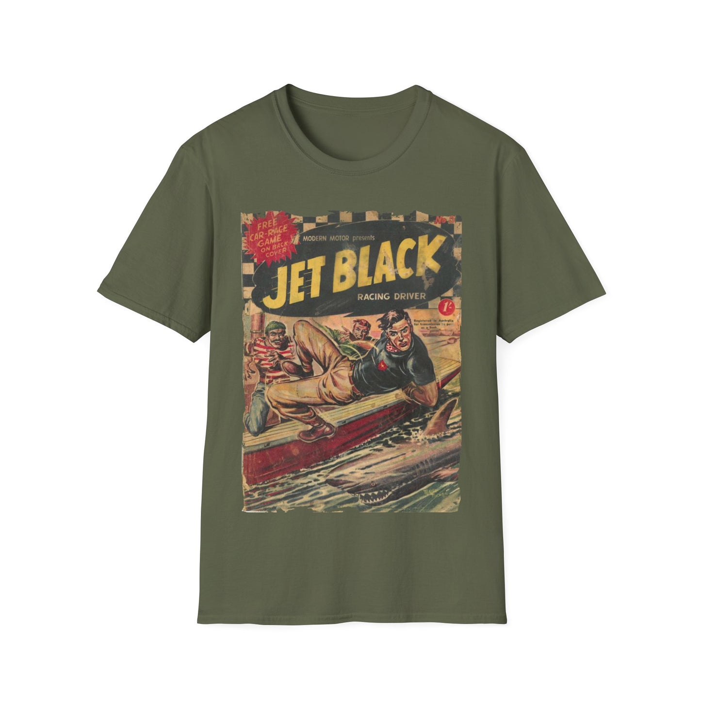 Jet Black No.5 - Unisex Softstyle T-Shirt