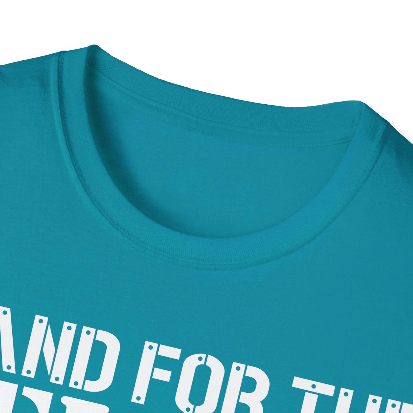 Front close-up highlighting the soft cotton fabric and relaxed fit of the black T-shirt's crew neckline and short sleeves.