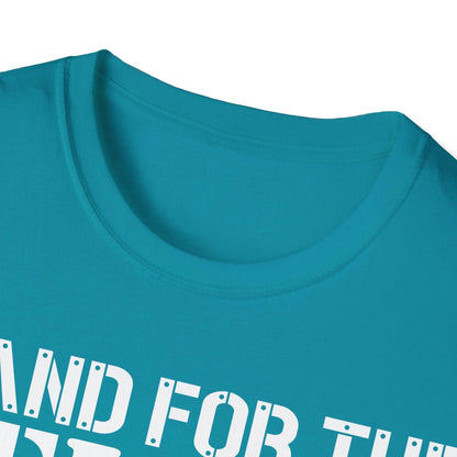 Front close-up highlighting the soft cotton fabric and relaxed fit of the black T-shirt's crew neckline and short sleeves.