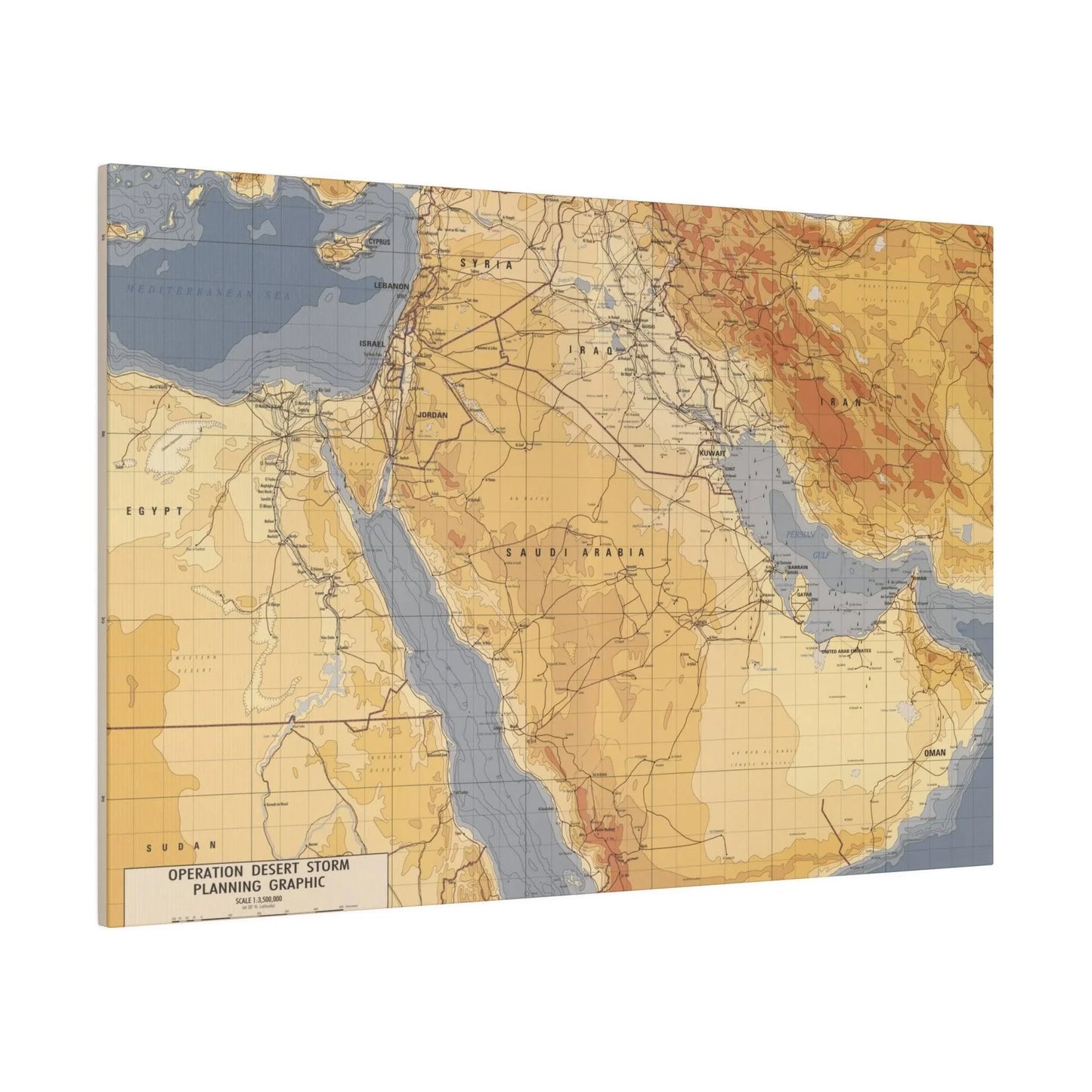 Operation Desert Storm Planning Graphic - Pacific Sky Games