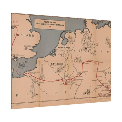 Route of the 281st Engineer Combat Battalion 3 November 1944 to 8 May 1945 - Pacific Sky Games