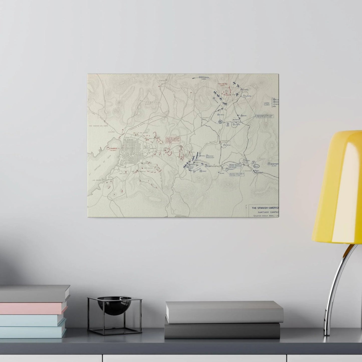 Spanish-American War, Santiago Campaign, Situation Noon 1 July 1898 - Pacific Sky Games