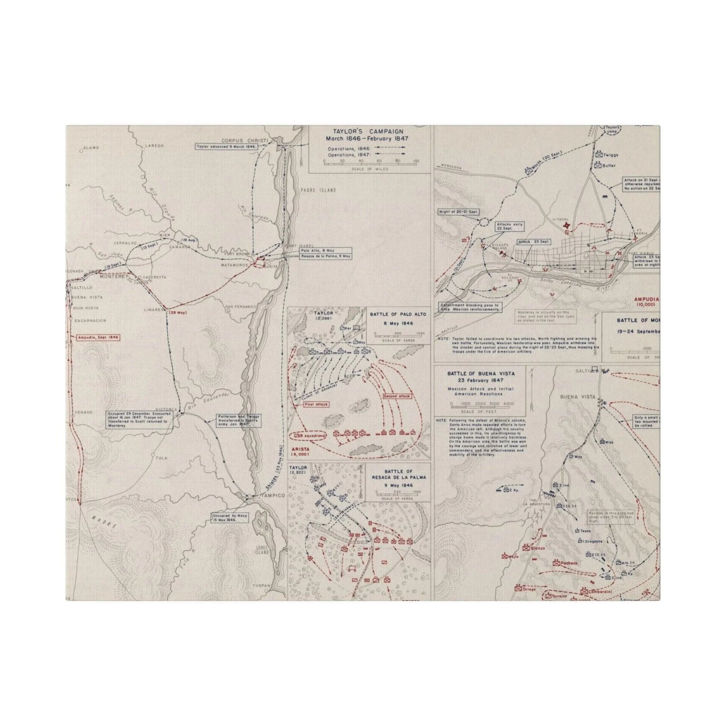 Mexican War, Taylor's Campaign, 1846-1847 - Pacific Sky Games