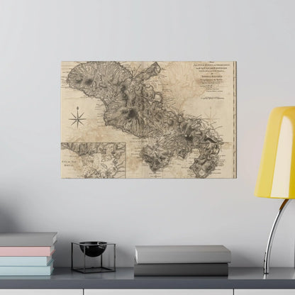 Close-up of the textured canvas surface of Martinico, highlighting subtle fibers and matte finish from a slight oblique