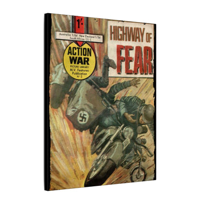 Close-up of the textured canvas surface highlighting detailed brushstroke patterns and matte finish in warm earthy tones.