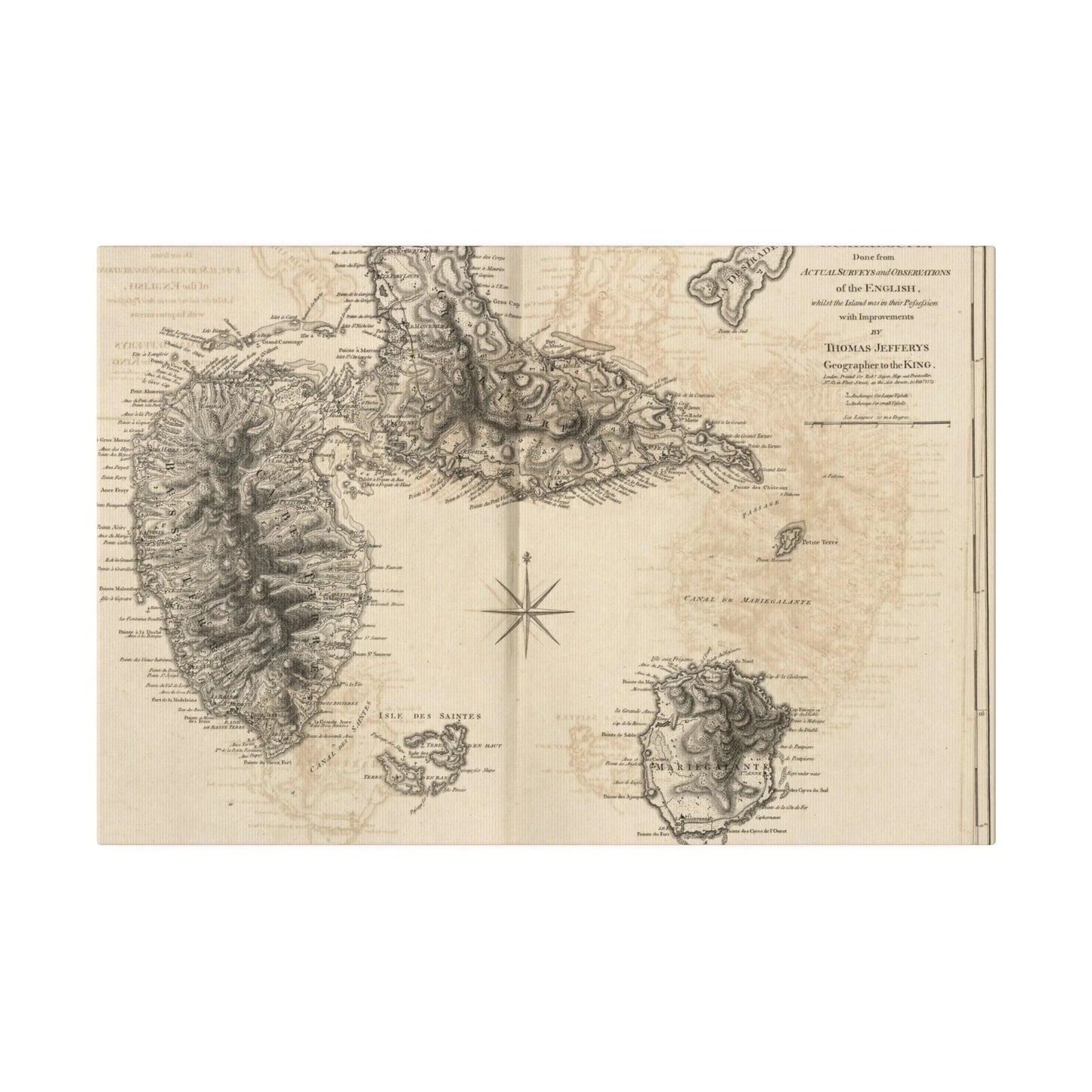 Close-up of the Guadaloupe canvas fabric showcasing its textured weave and rich navy blue color detail