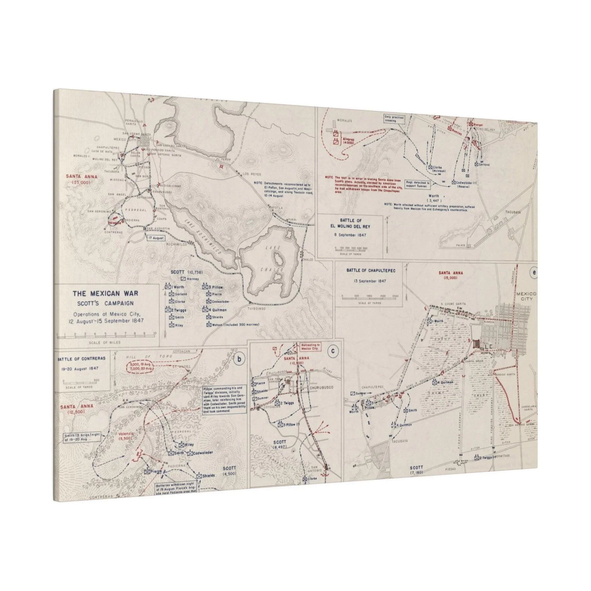 Close-up of canvas texture highlighting aged sepia tones and detailed brushstroke patterns from an overhead perspective.