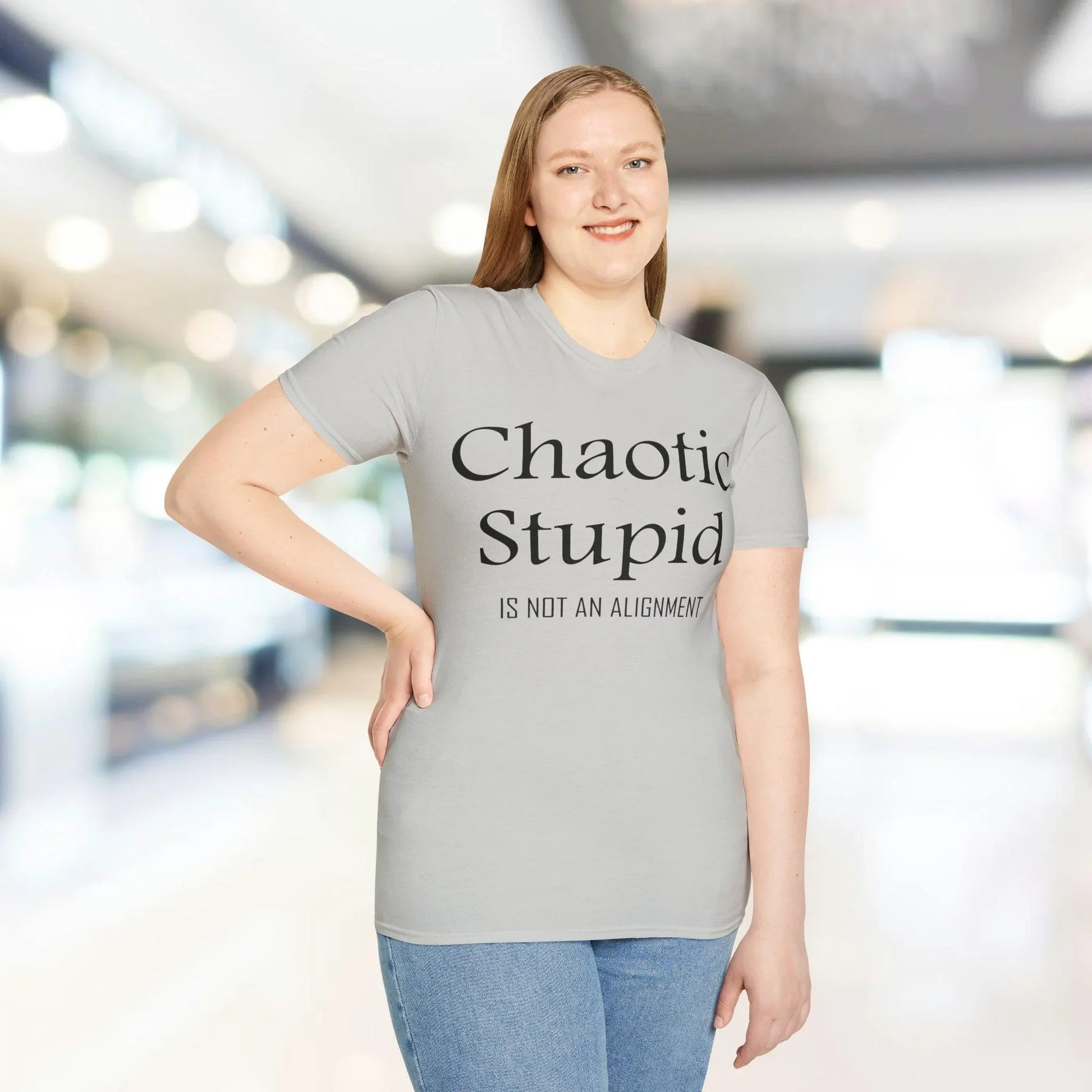 Rear neckline detail highlighting the black softstyle fabric and stitched label on the unisex T-shirt