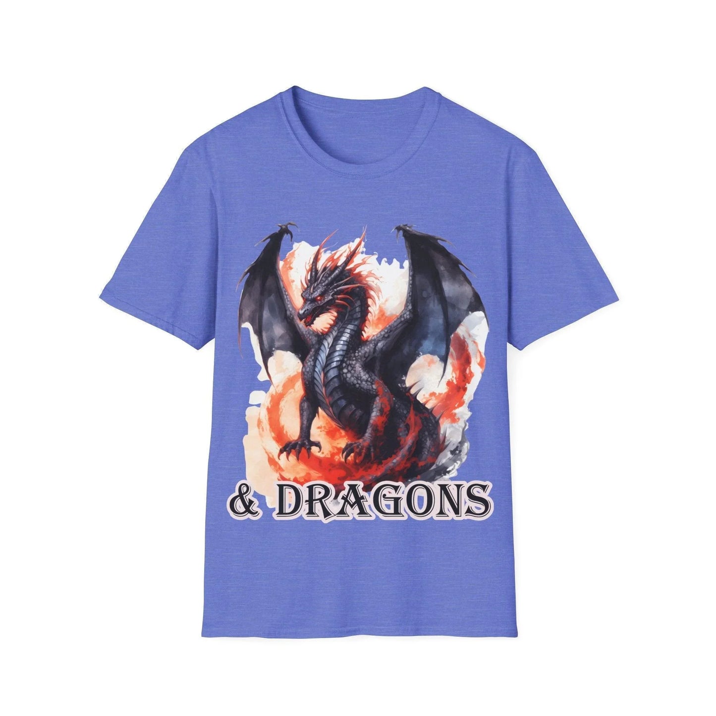 Close-up of the unisex softstyle T-shirt’s relaxed fit hem in vibrant red fabric, highlighting smooth texture and durable