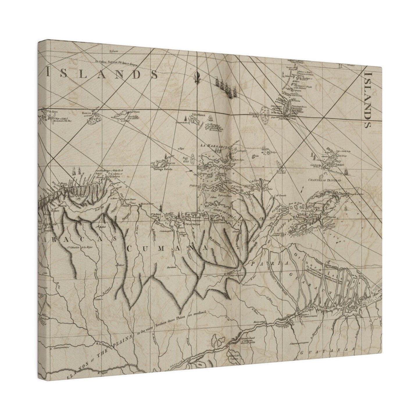 Close-up of vibrant coastal watercolor details highlighting the textured canvas surface and subtle color variations at the