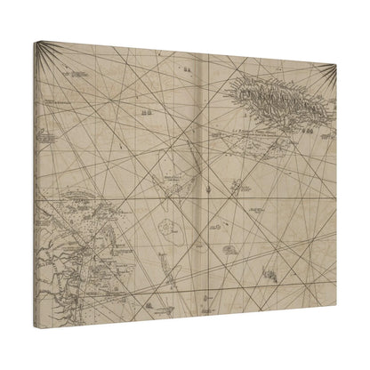 Vivid aerial view highlighting the vibrant colors and detailed coastal landscape of Jamaica and Cape Gracias a Rios on canvas