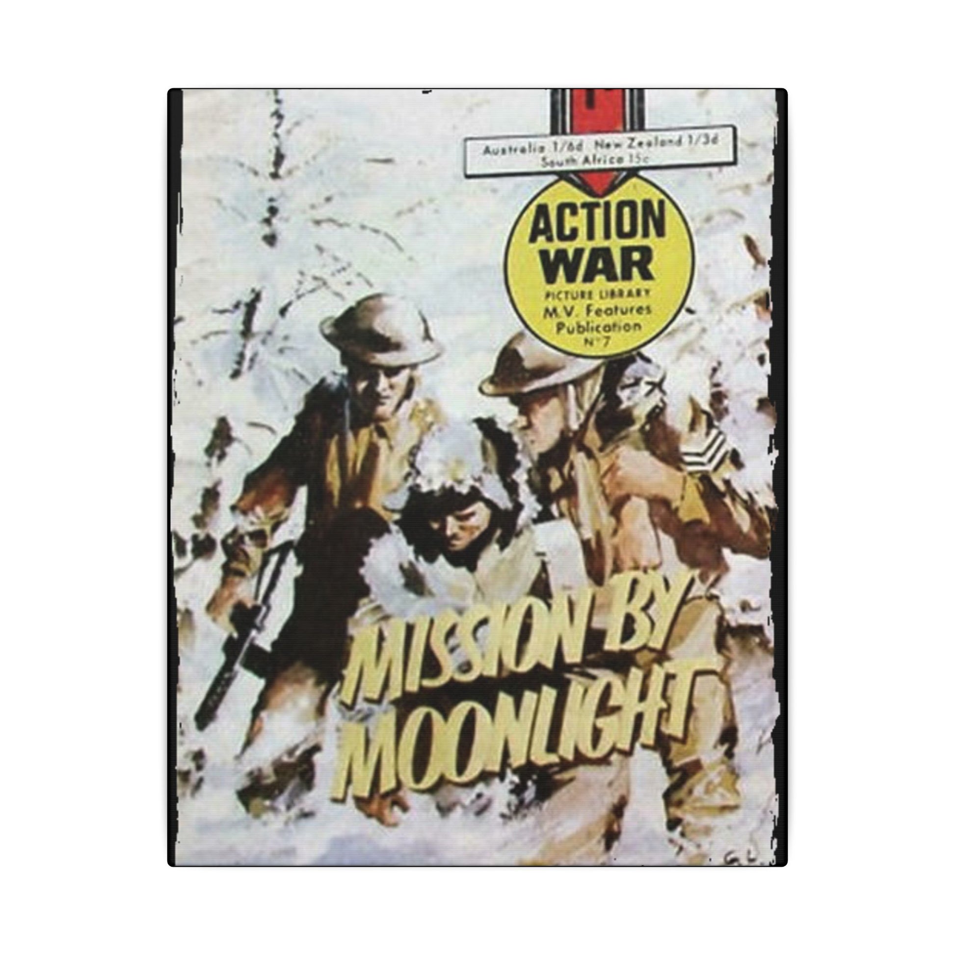 Close-up of vibrant comic book cover artwork with intricate line details and bold color contrasts at the top corner of the