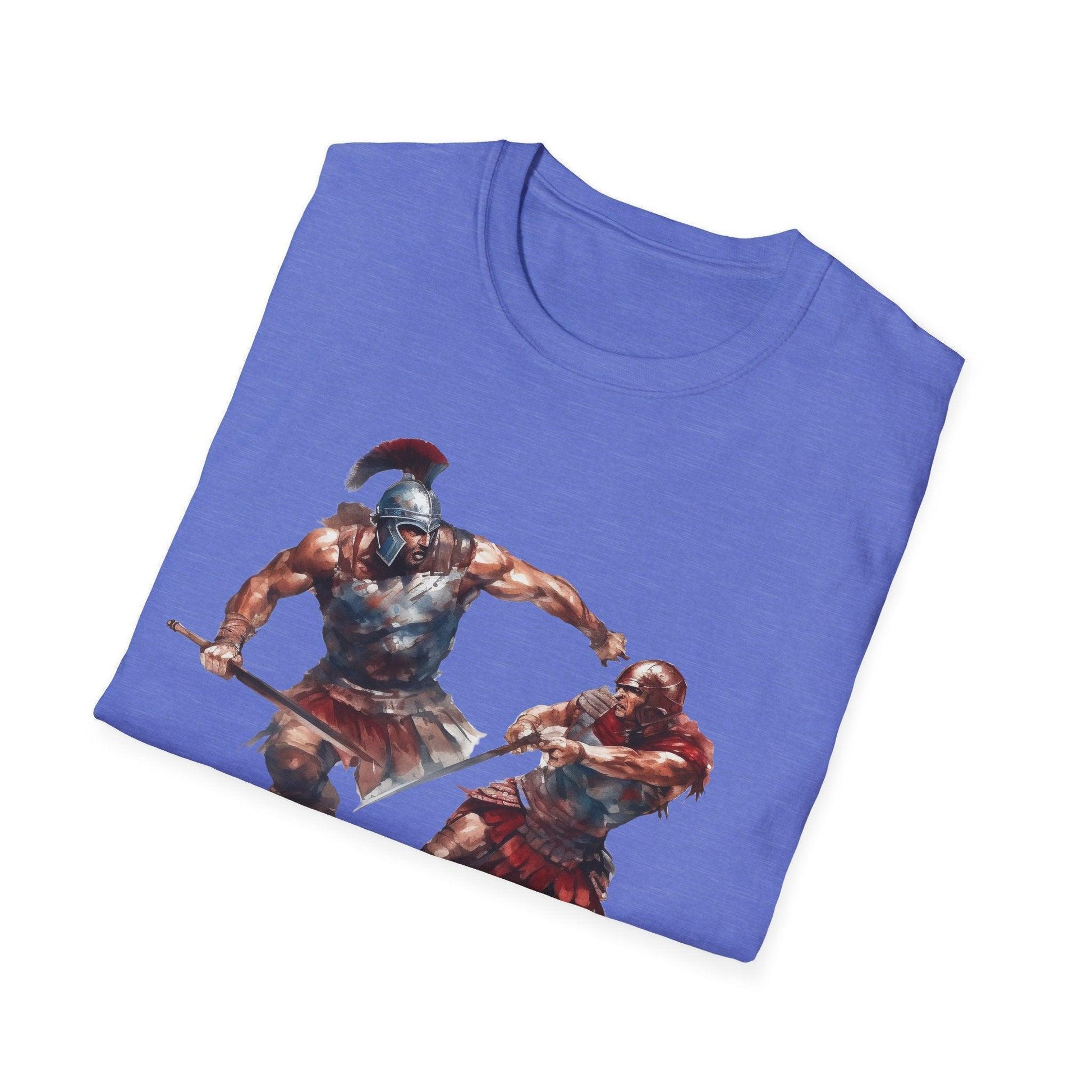 Close-up of the unisex softstyle fabric texture showcasing the smooth, relaxed fit in classic black with subtle stitching