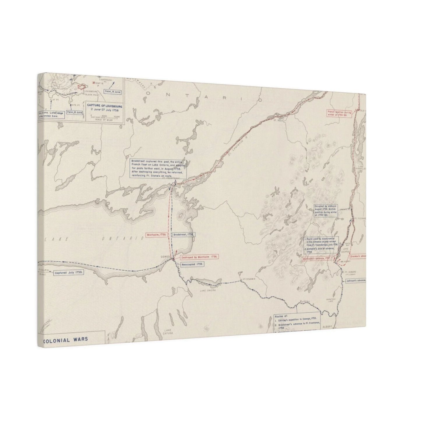 Close-up of detailed canvas texture highlighting aged, weathered surface and subtle brushstroke patterns on the colonial-era