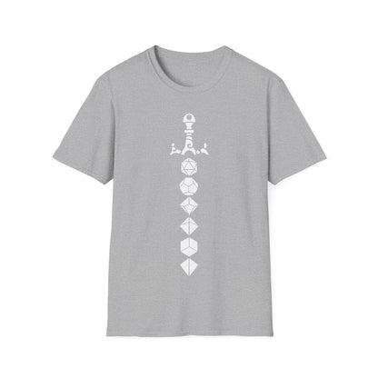 Dice Sword White - Unisex Softstyle T-Shirt