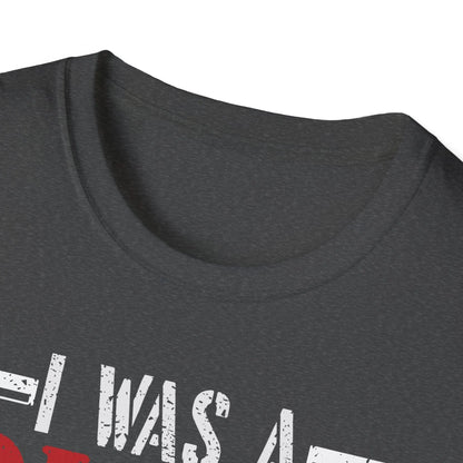 Close-up of the charcoal gray fabric's soft texture and subtle stitching details on the unisex T-shirt’s relaxed fit neckline