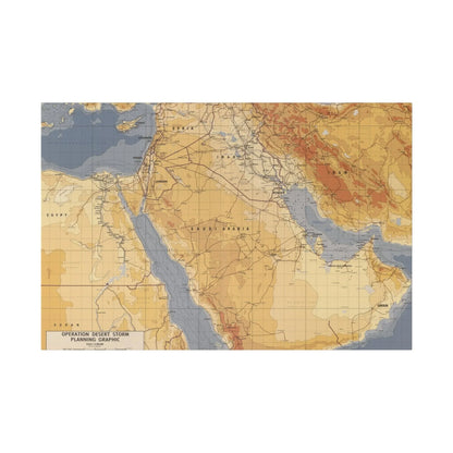 Operation Desert Storm Planning Graphic - Pacific Sky Games