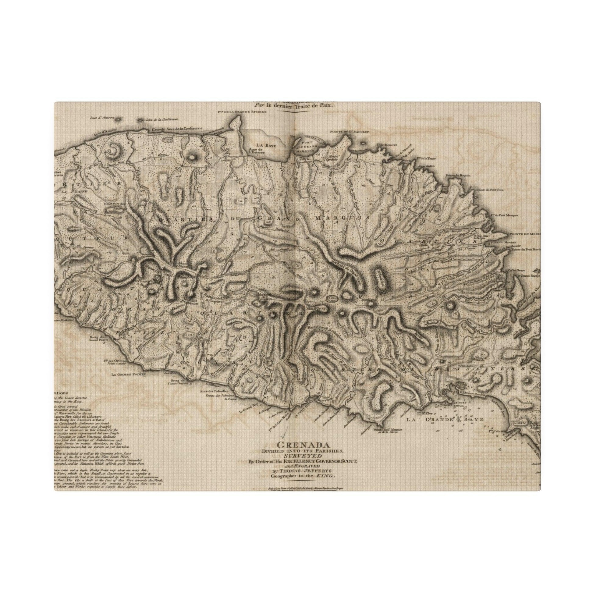 Close-up of the Grenada canvas's textured surface and vibrant navy blue color highlighting the detailed weave and matte