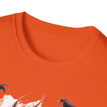 Close-up of the unisex soft navy blue T-shirt fabric showing smooth texture and subtle stitching detail at the sleeve hem.