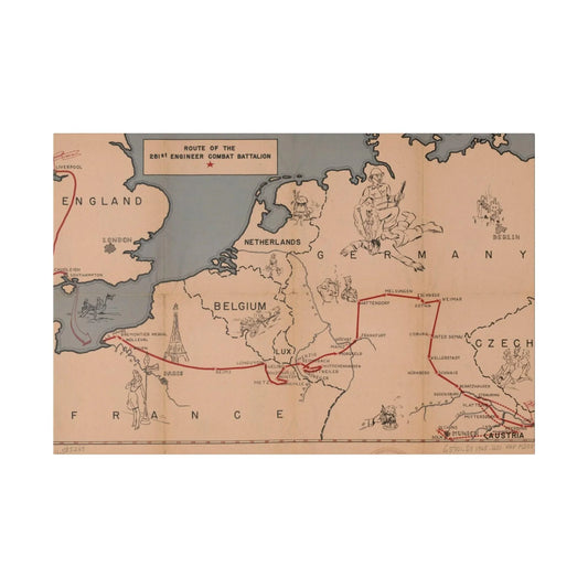 Route of the 281st Engineer Combat Battalion 3 November 1944 to 8 May 1945 - Pacific Sky Games
