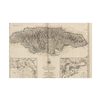 Close-up of the Jamaica canvas showing textured fabric weave and subtle color blending along the edge seam.