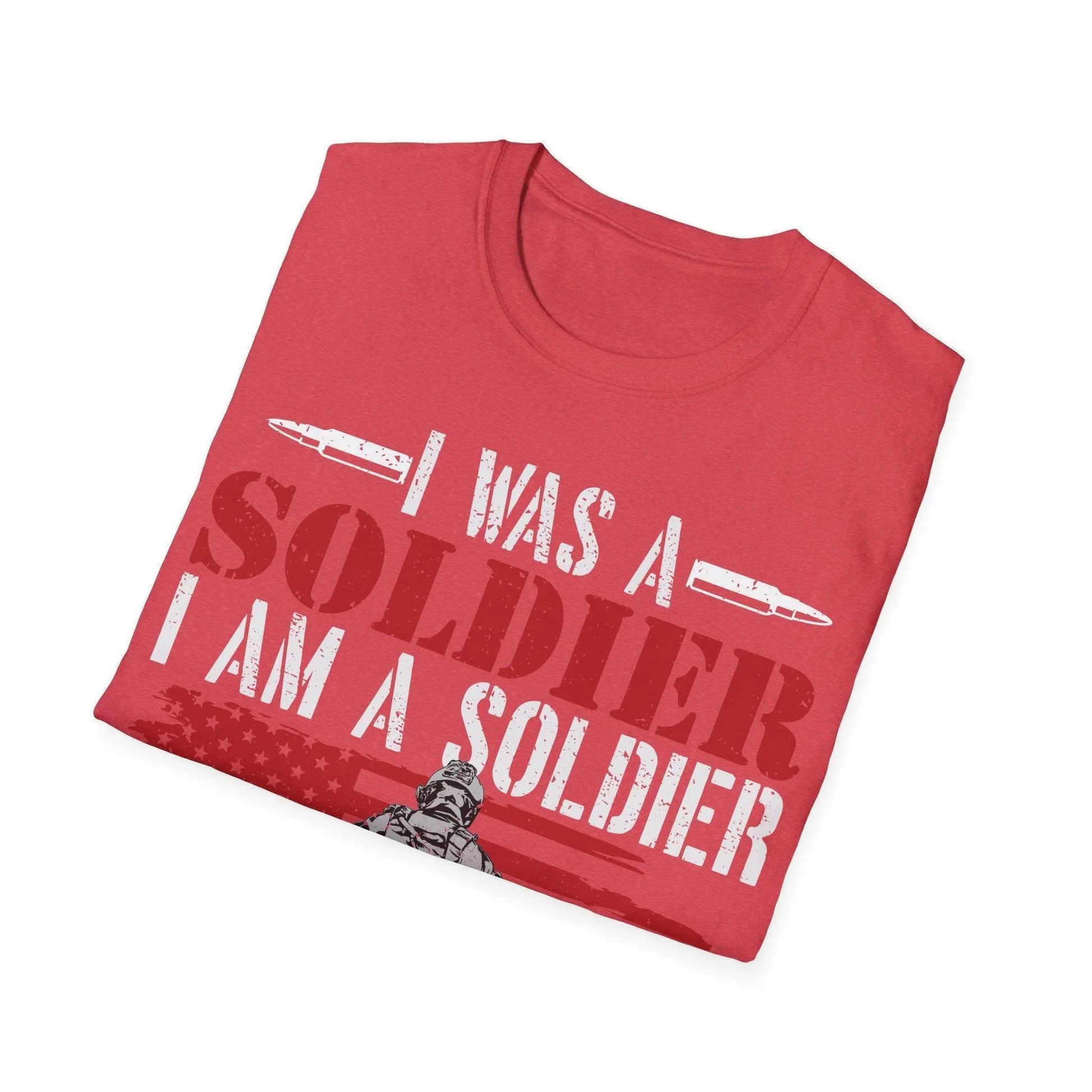 Close-up of the unisex softstyle fabric, showing the smooth distressed texture in classic black with crew neckline and short