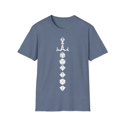 Dice Sword White - Unisex Softstyle T-Shirt
