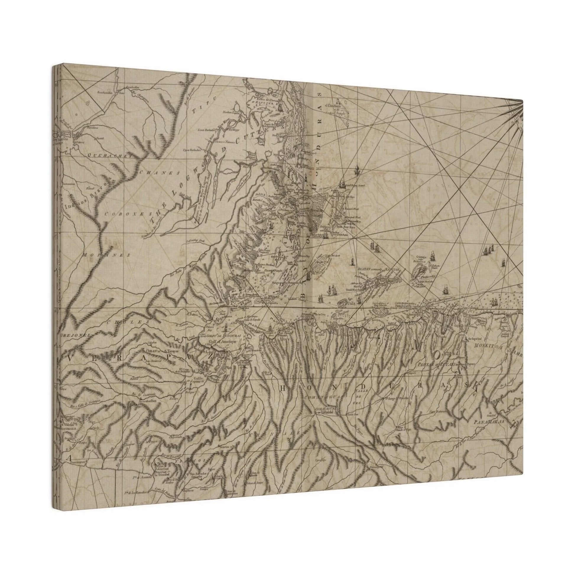 Close-up of the textured canvas fabric highlighting subtle color variations and fine stitching details on the Bay of