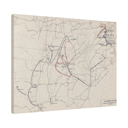 Close-up of detailed canvas texture and subtle brushstroke variations highlighting the aged, matte finish of the Civil War