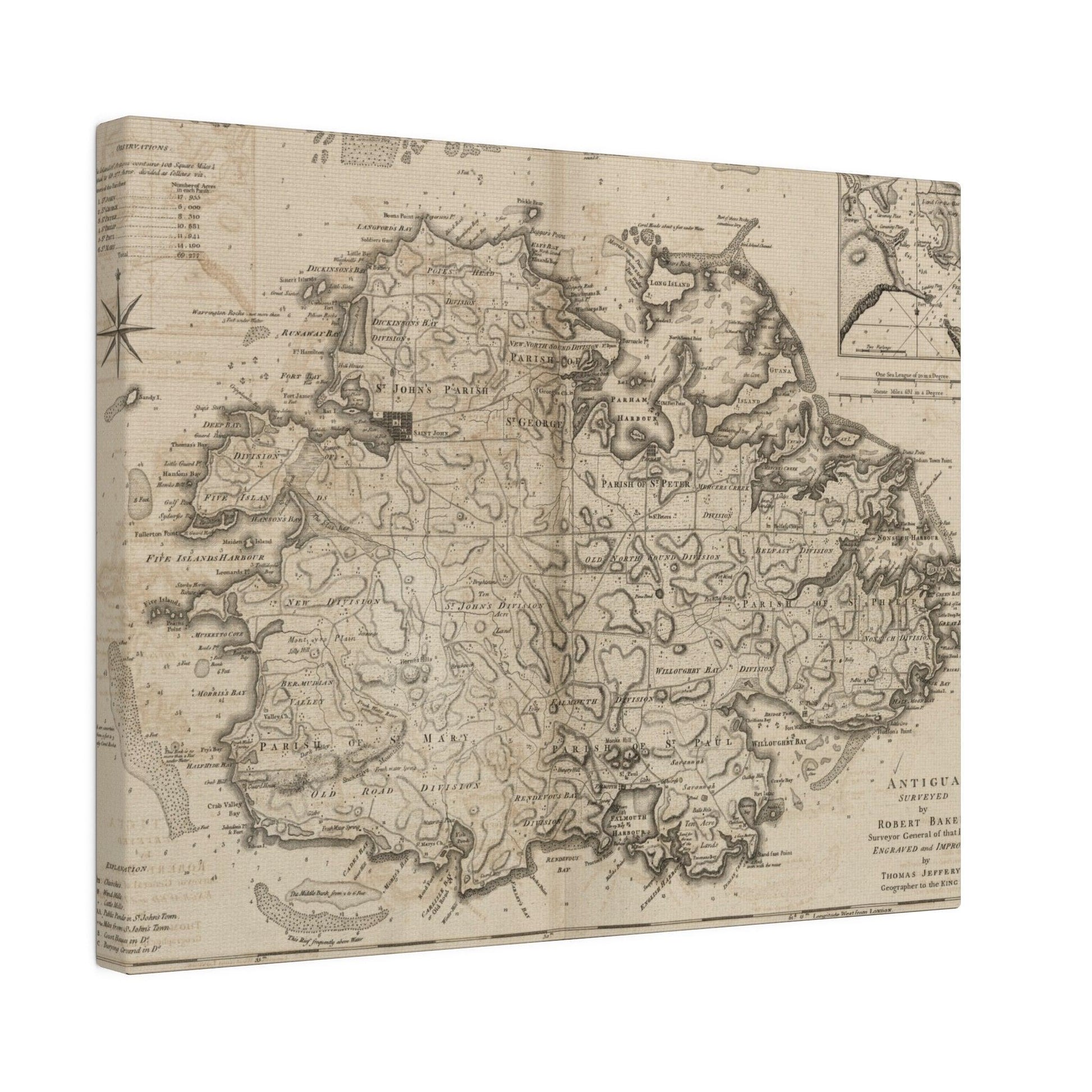 Close-up of Antigua canvas fabric showing textured surface and subtle weave detail from a front-angle perspective.