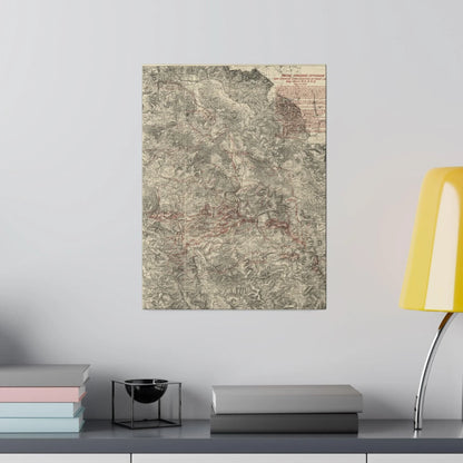 Close-up of detailed hand-lettered annotations and map markings on the G-3 record, highlighting historical battle notes.