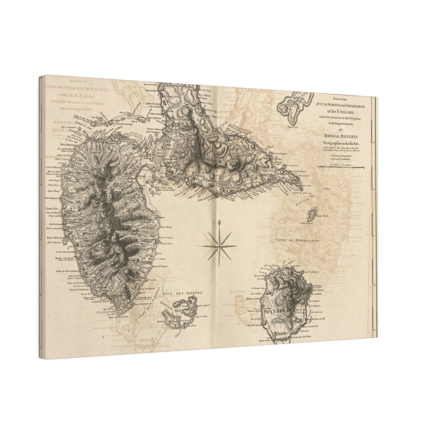 Close-up of Guadaloupe canvas fabric texture highlighting the fine weave and matte finish detail.