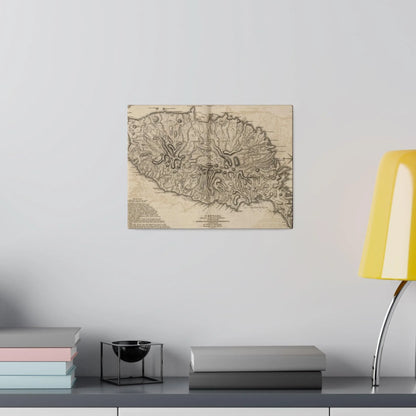 Close-up of the Grenada canvas showcasing textured fabric weave and subtle color variations at a tilted angle