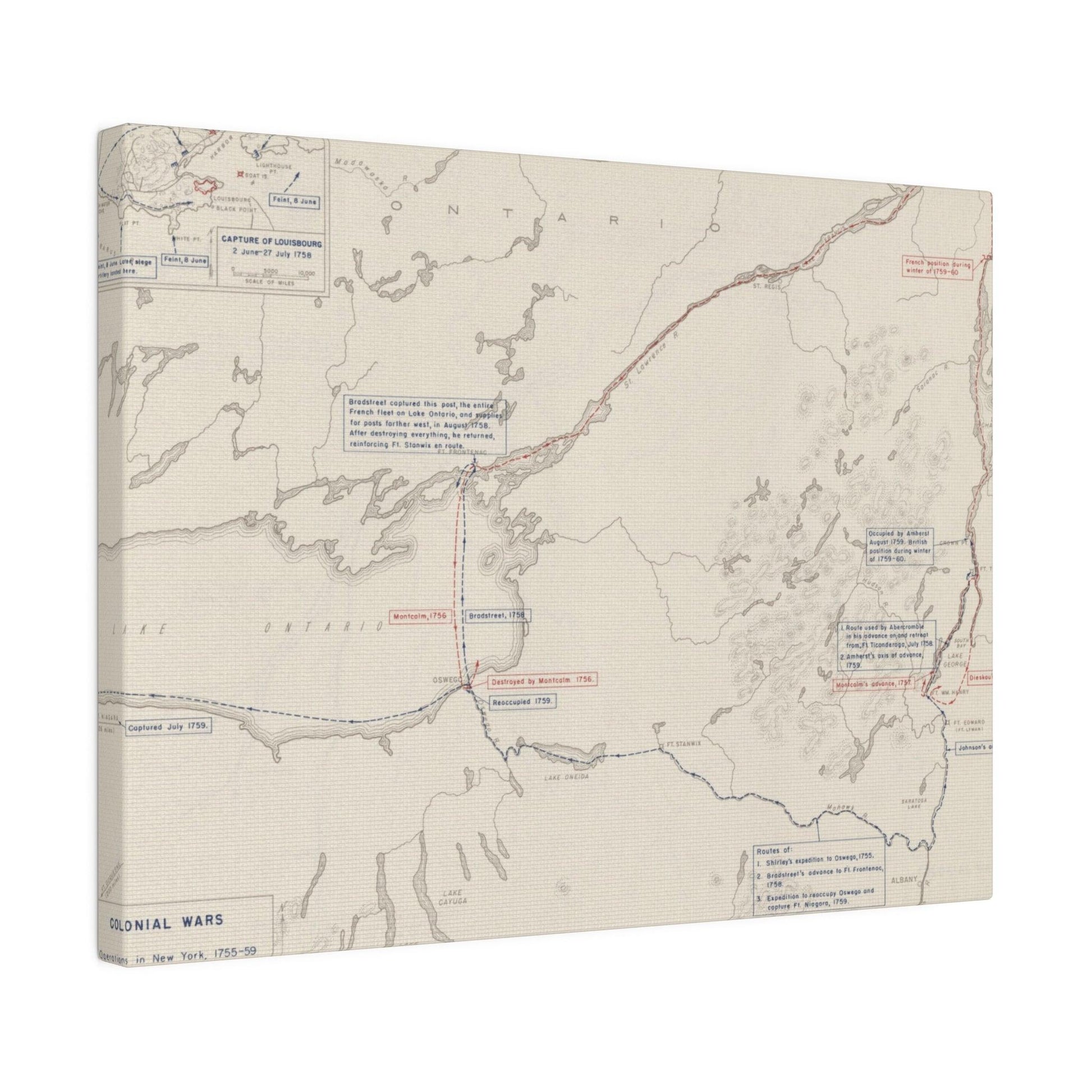 Close-up of the canvas surface highlighting textured brushstrokes and aged, muted color palette from a top-front angle.