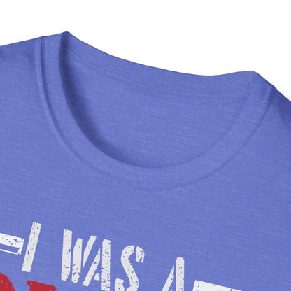 Close-up of the unisex soft cotton fabric in heather navy, highlighting smooth texture and relaxed fit neckline detail.