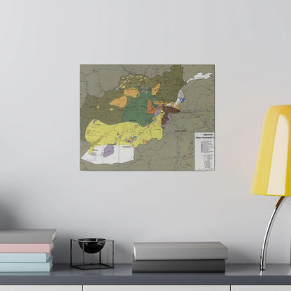 Close-up of the canvas surface highlighting textured brushstrokes and subtle color variations in the 1985 CIA insurgent