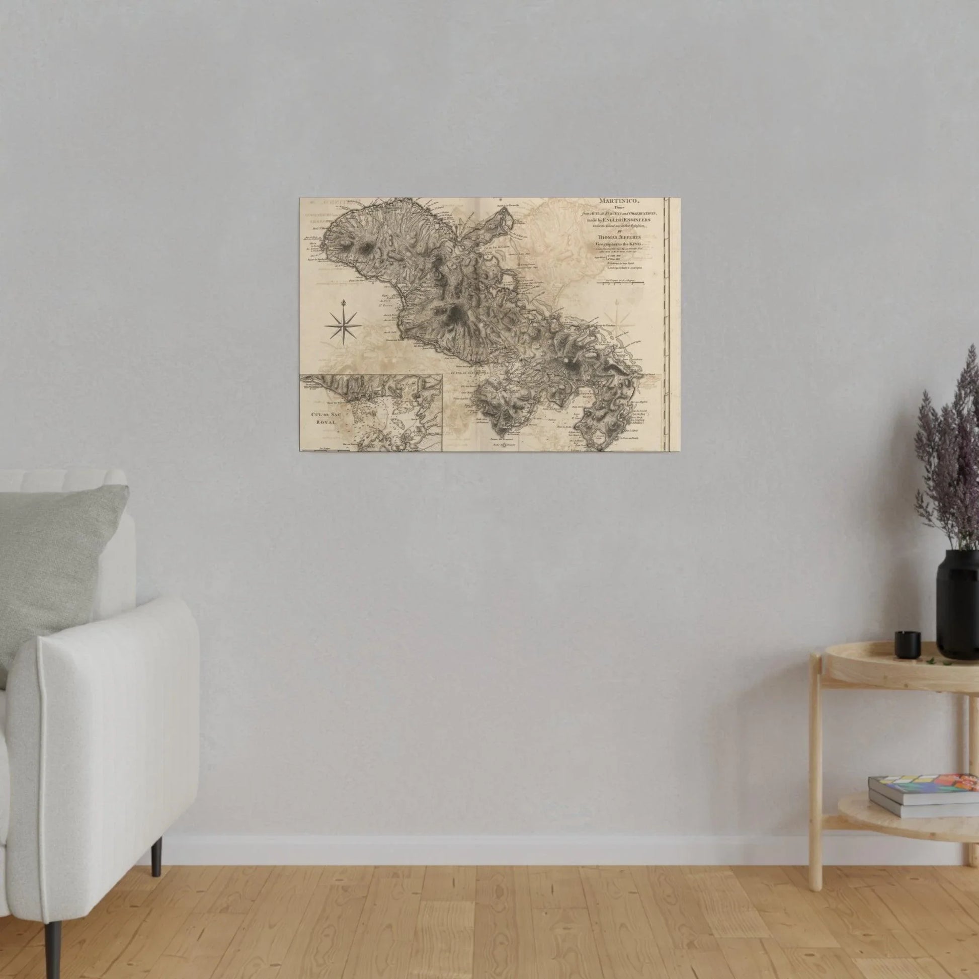 Close-up of textured beige canvas fabric highlighting subtle woven pattern and matte finish for Martinico home decor.