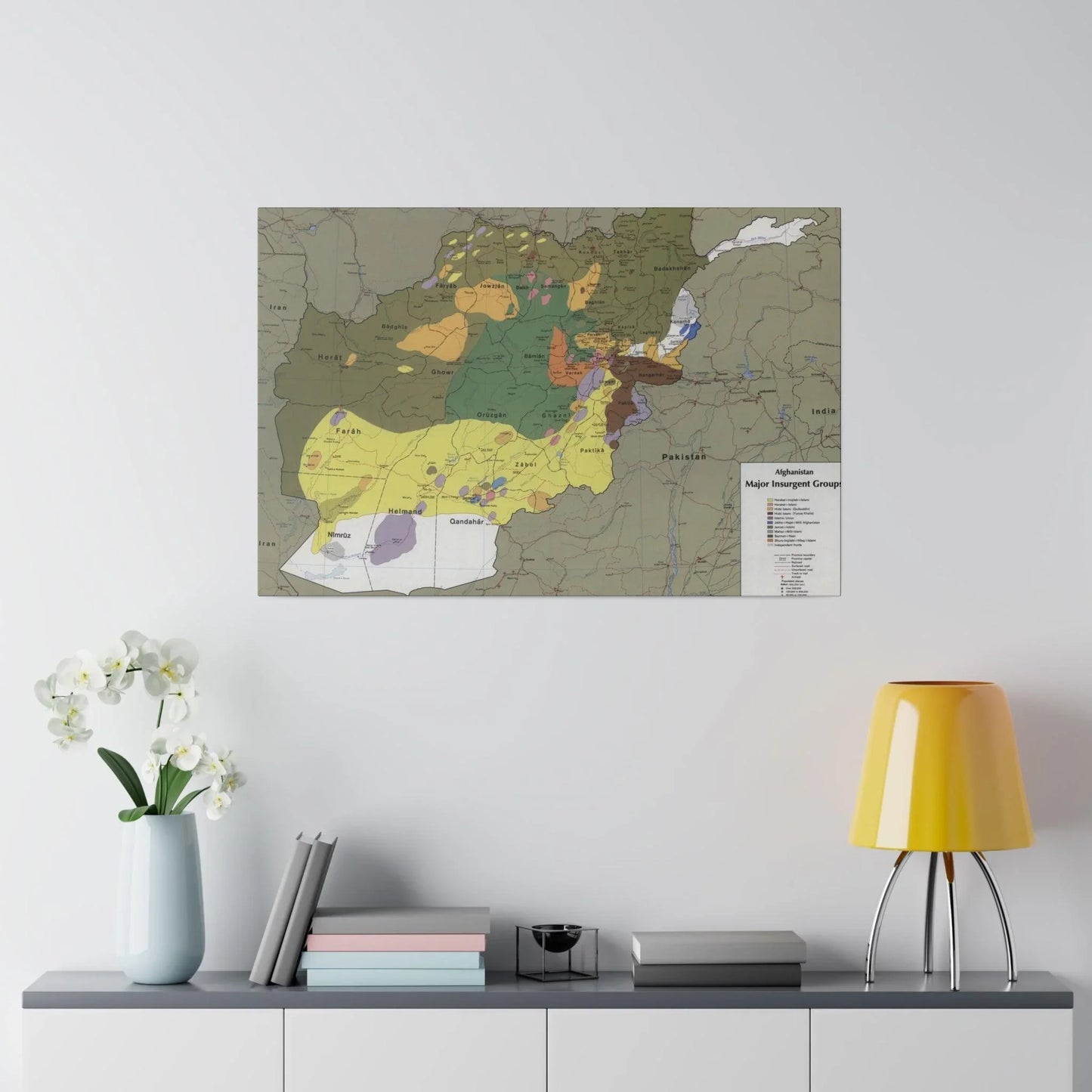 Close-up of textured canvas surface highlighting detailed brushstroke patterns and subtle color variations on the