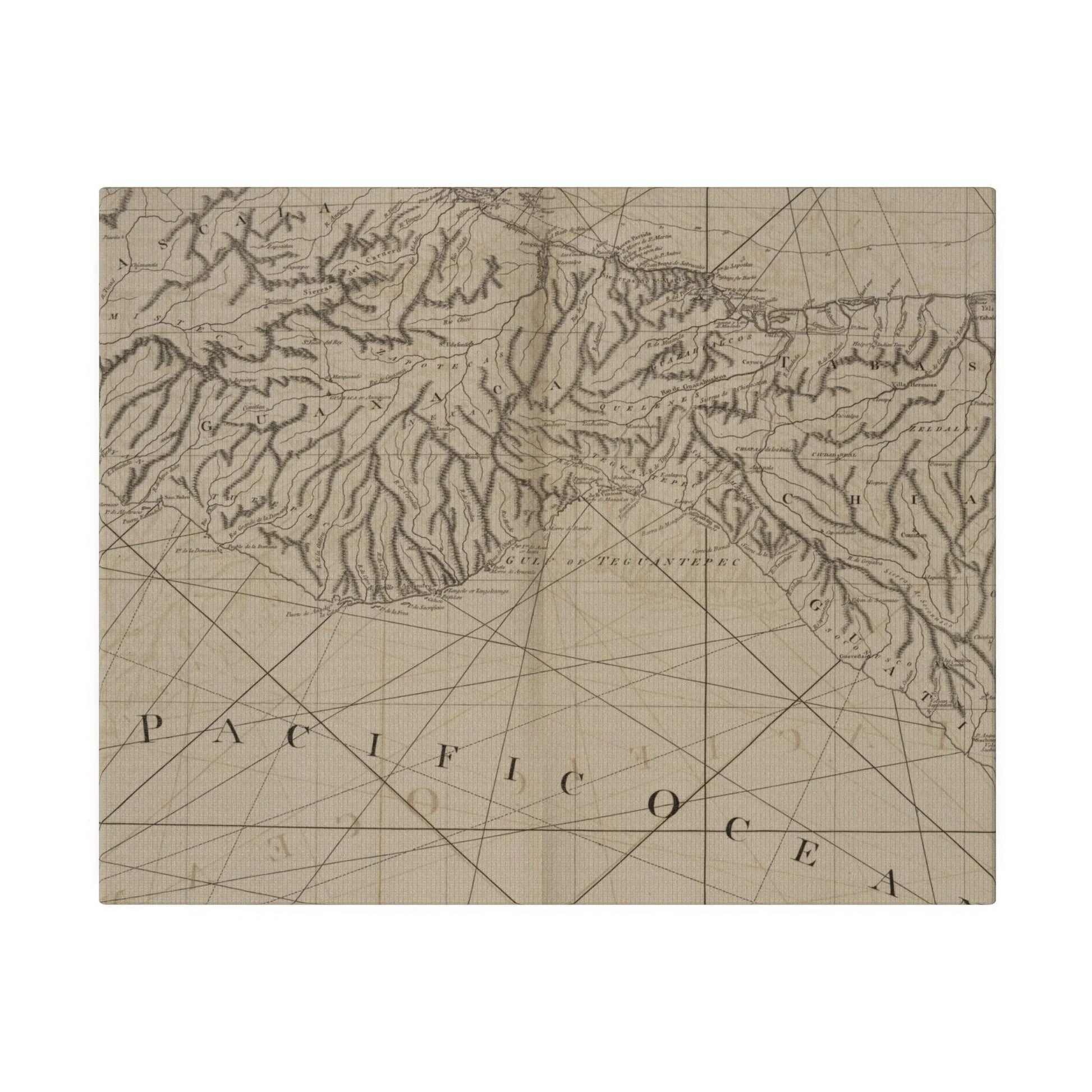 Close-up of the textured canvas surface featuring subtle brushstrokes and a warm color palette, highlighting the artwork's