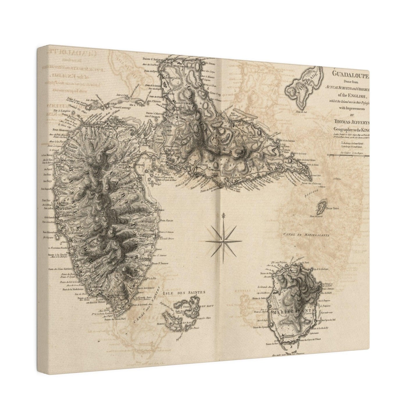 Close-up of natural canvas fabric showing textured weave and earthy tones for Guadaloupe product image #27 of 32.