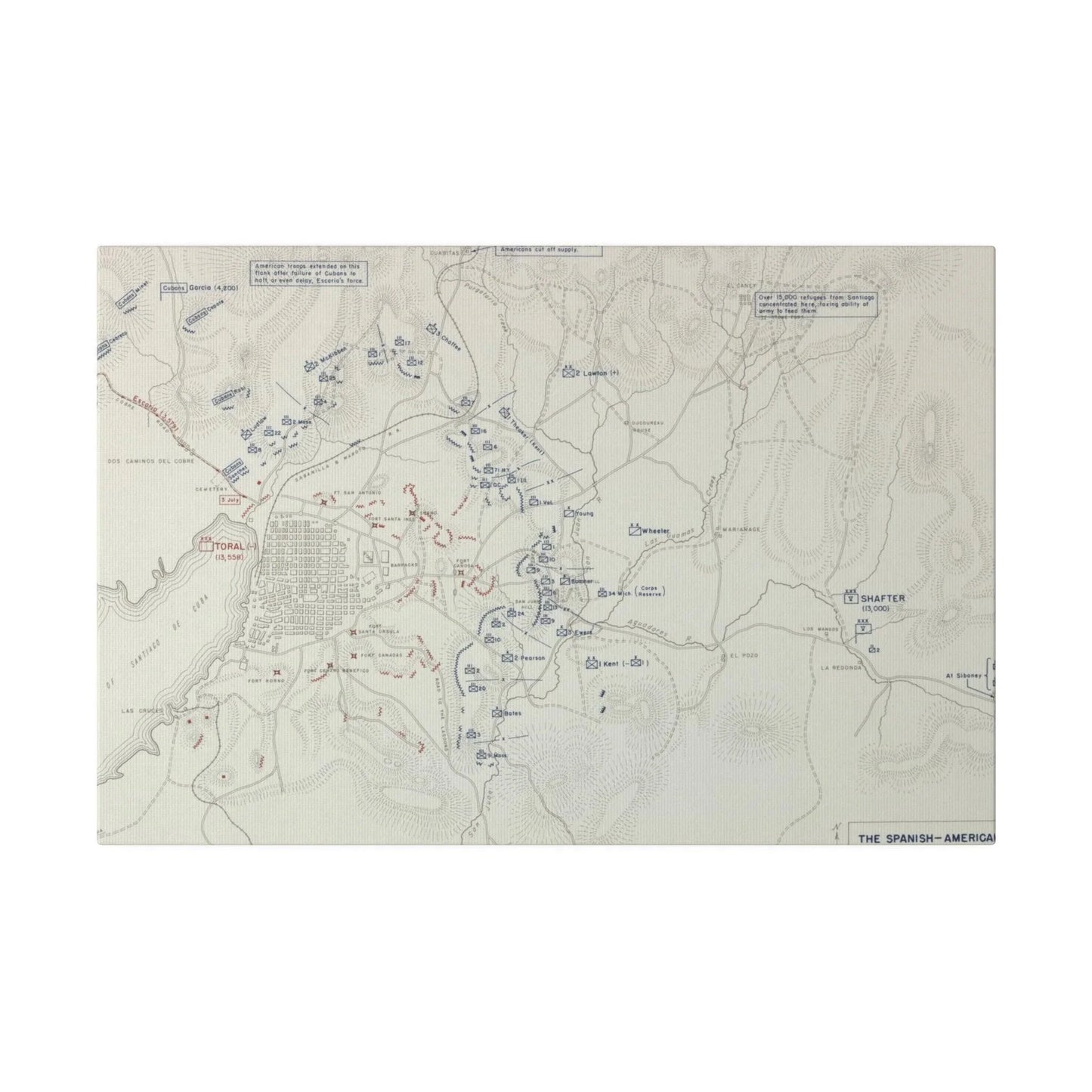 Spanish-American War, Santiago Campaign, Surrender of Santiago 14 July 1898 - Pacific Sky Games