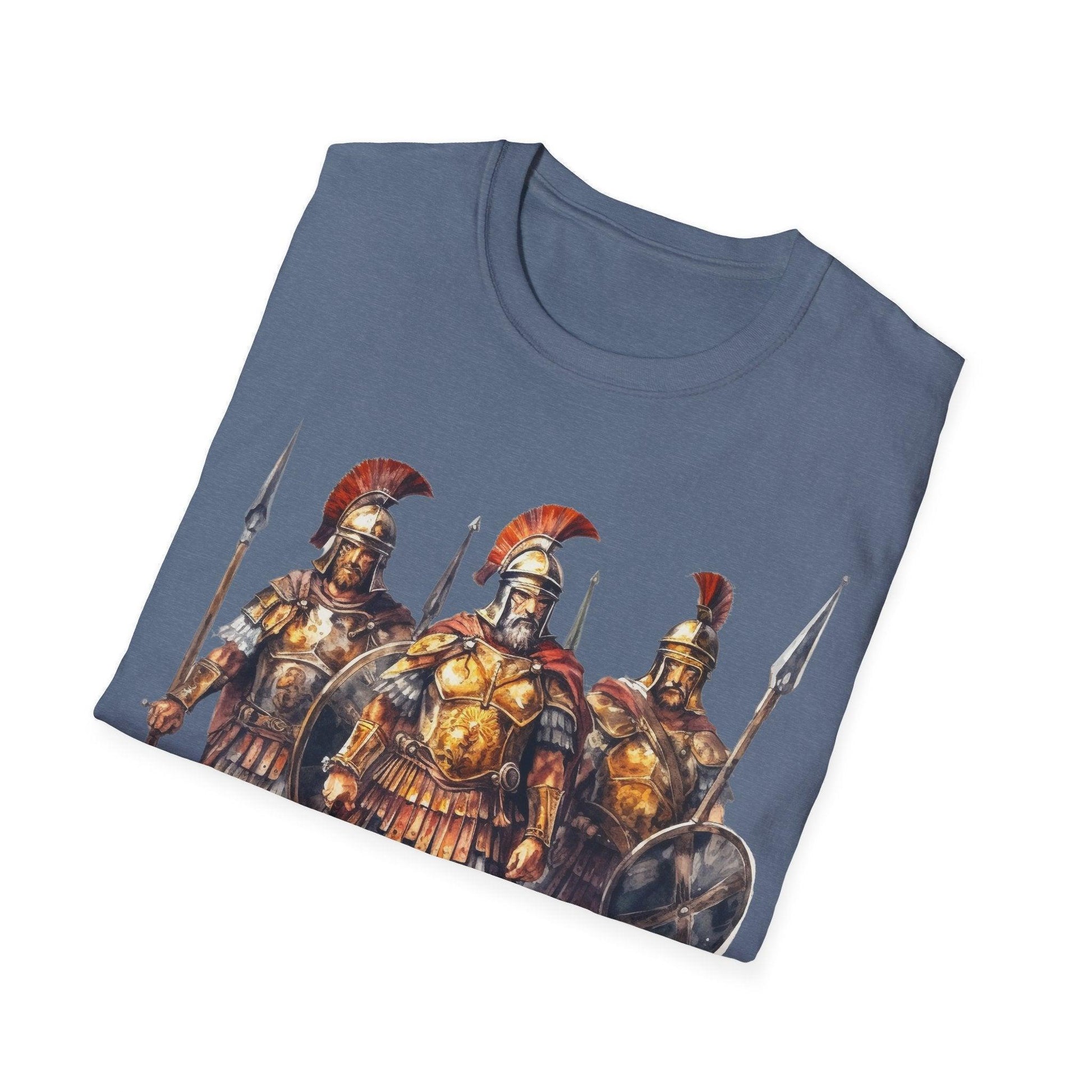 Close-up of the forest green fabric showing soft, smooth texture and subtle weave detail on the Ancient Warrior 3 unisex