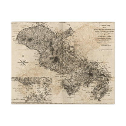 Close-up of the Martinico canvas corner showcasing textured material and matte finish in warm beige tones.