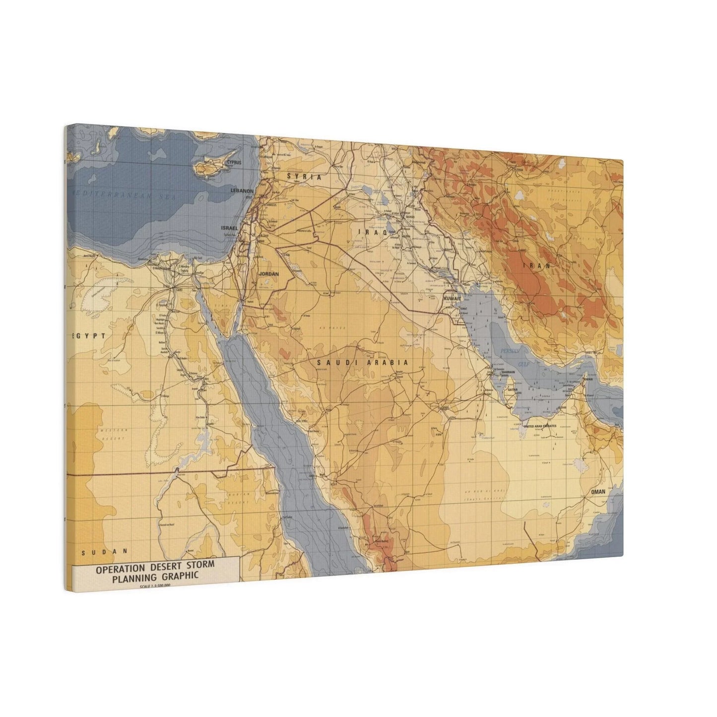 Operation Desert Storm Planning Graphic - Pacific Sky Games